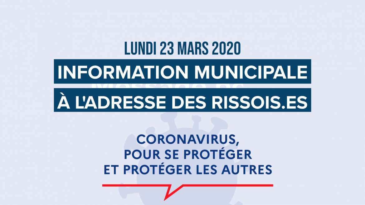 Information municipale à l’adresse des Rissois.es