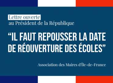 Lettre ouverte : 316 Maires d’Île-de-France ne porteront pas la responsabilité de l’Etat dans une réouverture prématurée des écoles
